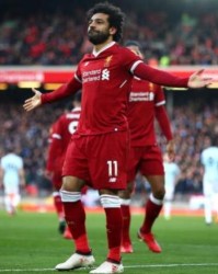  萨拉赫传射建功利物浦终结曼城不败  