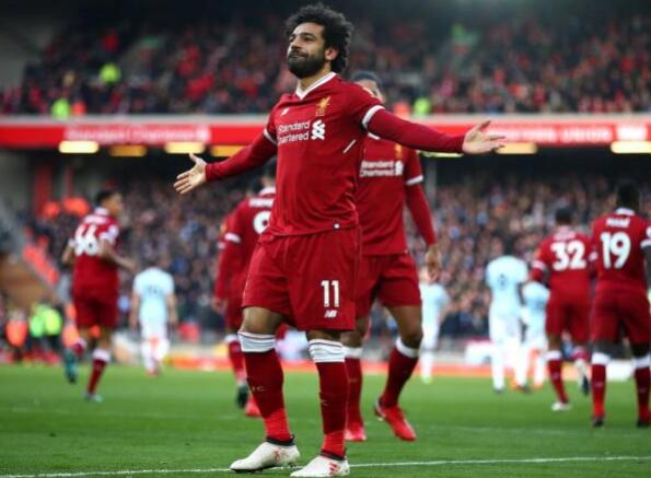  萨拉赫传射建功利物浦终结曼城不败  